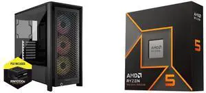 Computer Case CPU Combo -  Corsair CC-9900039-NWE Bundle with  AMD 100-100001405WOF