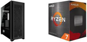Computer Case CPU Combo -  Corsair CC-9011218-WW Bundle with  AMD 100-100001582BOX