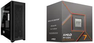 Computer Case CPU Combo -  Corsair CC-9011218-WW Bundle with  AMD 100-100001590BOX