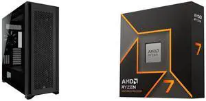 Computer Case CPU Combo -  Corsair CC-9011218-WW Bundle with  AMD 100-100001404WOF