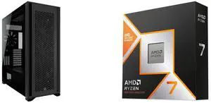 Computer Case CPU Combo -  Corsair CC-9011218-WW Bundle with  AMD 100-100001084WOF