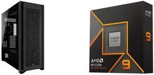 Computer Case CPU Combo -  Corsair CC-9011218-WW Bundle with  AMD 100-100001277WOF