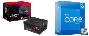 PSU CPU Combo -  ASUS ROG-STRIX-750G-AURA-GAMING Bundle with  Intel BX8071512600K