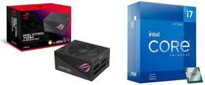 PSU CPU Combo -  ASUS ROG-STRIX-750G-AURA-GAMING Bundle with  Intel BX8071512700KF