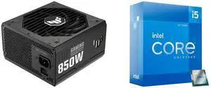 PSU CPU Combo -  ASUS TUF-GAMING-850G Bundle with  Intel BX8071512600K