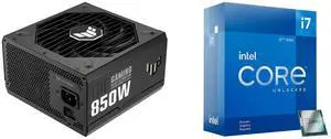 PSU CPU Combo -  ASUS TUF-GAMING-850G Bundle with  Intel BX8071512700KF