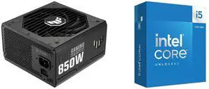 PSU CPU Combo -  ASUS TUF-GAMING-850G Bundle with  Intel BX8071514600K