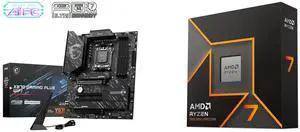 Motherboard CPU Combo -  MSI X870 GAMING PLUS WIFI Bundle with  AMD 100-100001404WOF