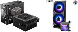 PSU CPU Cooler Combo -  MSI MAG A750BN PCIE5 Bundle with  MSI MAG CORELIQUID A15 240