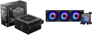 PSU CPU Cooler Combo -  MSI MAG A750BN PCIE5 Bundle with  MSI MAG CORELIQUID A15 360