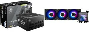 PSU CPU Cooler Combo - MSI MAG A750GL PCIE5 Bundle with MSI MAG CORELIQUID A15 360 PSU CPU Cooler Combo - MSI MAG A750GL PCIE5 Bundle with MSI MAG CORELIQUID A15 360