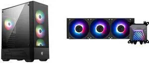 Computer Case CPU Cooler Combo -  MSI MAG FORGE 112R Bundle with  MSI MAG CORELIQUID A15 360