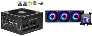 PSU CPU Cooler Combo -  MSI MAG A650GLS PCIE5 Bundle with  MSI MAG CORELIQUID A15 360