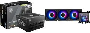 PSU CPU Cooler Combo -  MSI MAG A850GL PCIE5 Bundle with  MSI MAG CORELIQUID A15 360