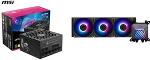 PSU CPU Cooler Combo -  MSI MPG A850GS PCIE5 Bundle with  MSI MAG CORELIQUID A15 360