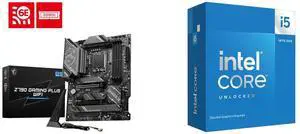 Motherboard CPU Combo - MSI Z790 GAMING PLUS WIFI Bundle with Intel I5 14600KF