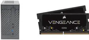 ASRock DESKMINI 310W Mini / Booksize Barebone System CORSAIR Vengeance 32GB (2 x 16GB) 260-Pin DDR4 SO-DIMM DDR4 3200 (PC4 25600) Laptop Memory Model CMSX32GX4M2A3200C22