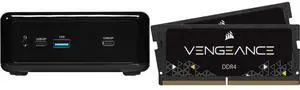 ASRock Industrial NUC 1200 BOX Series NUC BOX-1220P Black Fanned BOX CORSAIR Vengeance 32GB (2 x 16GB) 260-Pin DDR4 SO-DIMM DDR4 3200 (PC4 25600) Laptop Memory Model CMSX32GX4M2A3200C22