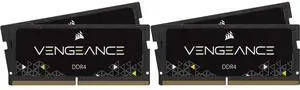 CORSAIR Vengeance 16GB (2 x 8GB) 260-Pin DDR4 SO-DIMM DDR4 3200 (PC4 25600) Laptop Memory Model CMSX16GX4M2A3200C22 CORSAIR Vengeance 32GB (2 x 16GB) 260-Pin DDR4 SO-DIMM DDR4 3200 (PC4 25600) Laptop Memory Model CMSX32GX4M2A3200C22