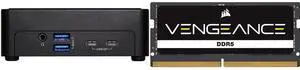 ASRock Industrial NUCS BOX-155H Slim Type Fanned Barebone CORSAIR Vengeance 32GB 262-Pin DDR5 SO-DIMM DDR5 5600 (PC5 44800) Laptop Memory Model CMSX32GX5M1A5600C48