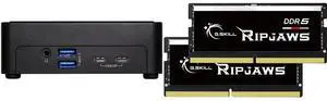 ASRock Industrial NUCS BOX-155H Slim Type Fanned Barebone G.SKILL Ripjaws SO-DIMM 32GB (2 x 16GB) 262-Pin DDR5 SO-DIMM DDR5 4800 (PC4 38400) Laptop Memory Model F5-4800S3434A16GX2-RS
