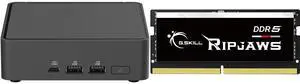ASUS NUC 15 Pro RNUC15CRKU70000U Black Barebone System w/ Intel Ultra 7 255H CPU, Integrated - Intel Arc 140T Graphics ,US cord, Single Unit - Memory and Storage Sold Separately G.SKILL Ripjaws SO-DIMM 32GB 262-Pin DDR5 SO-DIMM DDR5 4800 (P