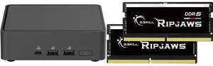 ASUS NUC 15 Pro RNUC15CRKU70000U Black Barebone System w/ Intel Ultra 7 255H CPU, Integrated - Intel Arc 140T Graphics ,US cord, Single Unit - Memory and Storage Sold Separately G.SKILL Ripjaws SO-DIMM 32GB (2 x 16GB) 262-Pin DDR5 SO-DIMM D