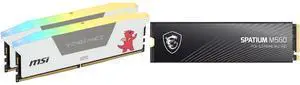 Memory SSD Combo -  Corsair CMH32GX5M2N6000Z36-MSI Bundle with  MSI SPATIUM M560 PCIe 5.0 NVMe M.2 1TB