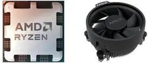 AMD Ryzen 5 8400F (4.2 GHz) - Ryzen 5 8000 Series 6-Core/ 12-Threads, Socket AM5, 65W Processor - 100-000001591 - OEM Processor,Without Original Box,ABS Only AMD Wraith Stealth Socket AM4 4-Pin Connector CPU Cooler with Aluminum Heatsink &