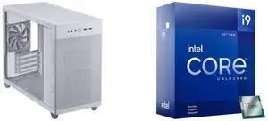 Computer Case CPU Combo -  ASUS AP201 ASUS PRIME CASE TG WHITE Bundle with  Intel BX8071512900KF