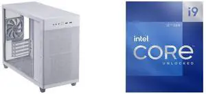 Computer Case CPU Combo -  ASUS AP201 ASUS PRIME CASE TG WHITE Bundle with  Intel BX8071512900K
