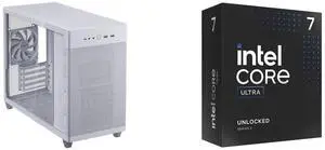 Computer Case CPU Combo -  ASUS AP201 ASUS PRIME CASE TG WHITE Bundle with  Intel BX80768265K