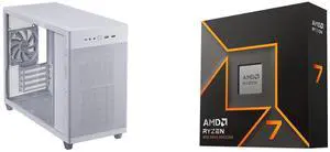 Computer Case CPU Combo - ASUS AP201 ASUS PRIME CASE TG WHITE Bundle with AMD 100-100001404WOF Computer Case CPU Combo - ASUS AP201 ASUS PRIME CASE TG WHITE Bundle with AMD 100-100001404WOF