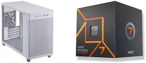 Computer Case CPU Combo - ASUS AP201 ASUS PRIME CASE TG WHITE Bundle with AMD 100-100000592BOX Computer Case CPU Combo - ASUS AP201 ASUS PRIME CASE TG WHITE Bundle with AMD 100-100000592BOX