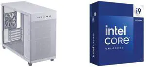 Computer Case CPU Combo -  ASUS AP201 ASUS PRIME CASE TG WHITE Bundle with  Intel BX8071514900K