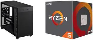 Computer Case CPU Combo - ASUS AP201 ASUS PRIME CASE TG BLACK Bundle with AMD 100-100000644BOX Computer Case CPU Combo - ASUS AP201 ASUS PRIME CASE TG BLACK Bundle with AMD 100-100000644BOX