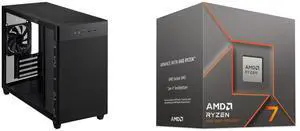 Computer Case CPU Combo - ASUS AP201 ASUS PRIME CASE TG BLACK Bundle with AMD 100-100001590BOX Computer Case CPU Combo - ASUS AP201 ASUS PRIME CASE TG BLACK Bundle with AMD 100-100001590BOX