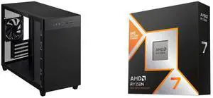 Computer Case CPU Combo -  ASUS AP201 ASUS PRIME CASE TG BLACK Bundle with  AMD 100-100001084WOF