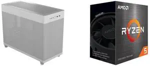 Computer Case CPU Combo -  ASUS AP201/WHT/MESH// Bundle with  AMD 100-100000457BOX
