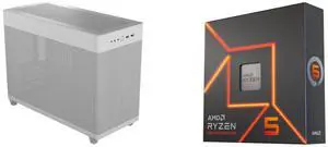 Computer Case CPU Combo -  ASUS AP201/WHT/MESH// Bundle with  AMD 100-100000593WOF