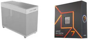 Computer Case CPU Combo -  ASUS AP201/WHT/MESH// Bundle with  AMD 100-100000591WOF