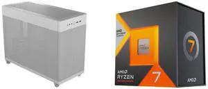 Computer Case CPU Combo -  ASUS AP201/WHT/MESH// Bundle with  AMD Ryzen 7 7800X3D