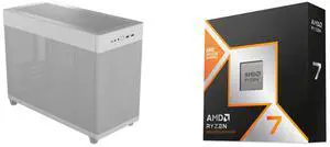 Computer Case CPU Combo -  ASUS AP201/WHT/MESH// Bundle with  AMD 100-100001084WOF