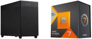Computer Case CPU Combo -  ASUS AP201 ASUS PRIME CASE MESH Bundle with  AMD Ryzen 7 7800X3D