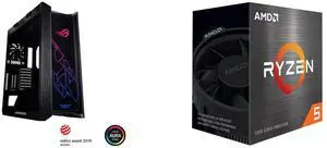 Computer Case CPU Combo -  ASUS GX601 ROG STRIX HELIOS CASE/BK/AL/WITH HANDLE Bundle with  AMD 100-100000457BOX