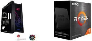 Computer Case CPU Combo -  ASUS GX601 ROG STRIX HELIOS CASE/BK/AL/WITH HANDLE Bundle with  AMD 100-100000926WOF