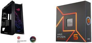 Computer Case CPU Combo -  ASUS GX601 ROG STRIX HELIOS CASE/BK/AL/WITH HANDLE Bundle with  AMD 100-100000593WOF