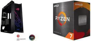 Computer Case CPU Combo -  ASUS GX601 ROG STRIX HELIOS CASE/BK/AL/WITH HANDLE Bundle with  AMD 100-100001582BOX