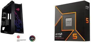 Computer Case CPU Combo -  ASUS GX601 ROG STRIX HELIOS CASE/BK/AL/WITH HANDLE Bundle with  AMD 100-100001405WOF