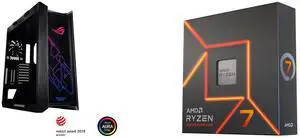 Computer Case CPU Combo -  ASUS GX601 ROG STRIX HELIOS CASE/BK/AL/WITH HANDLE Bundle with  AMD 100-100000591WOF